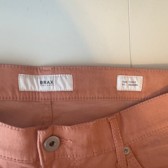 NWT BRAX Chuck Modern Fit Hi-Flex Lightweight Pants Peach Size 34x34 Sustainable - Picture 6 of 10
